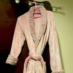 Long soft pink robe